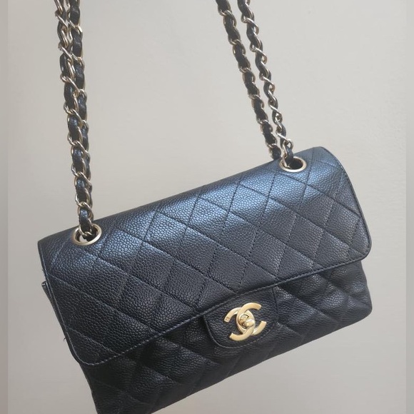 Vintage Chanel small flap caviar - Picture 8 of 12